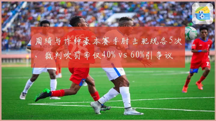 周琦与许钟豪本赛季肘击犯规各5次，裁判吹罚率仅40% vs 60%引争议